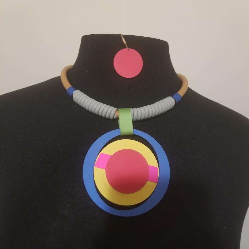 Fashion Round Drop Necklace Set